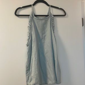 Chambore high neckline top with cactus detail